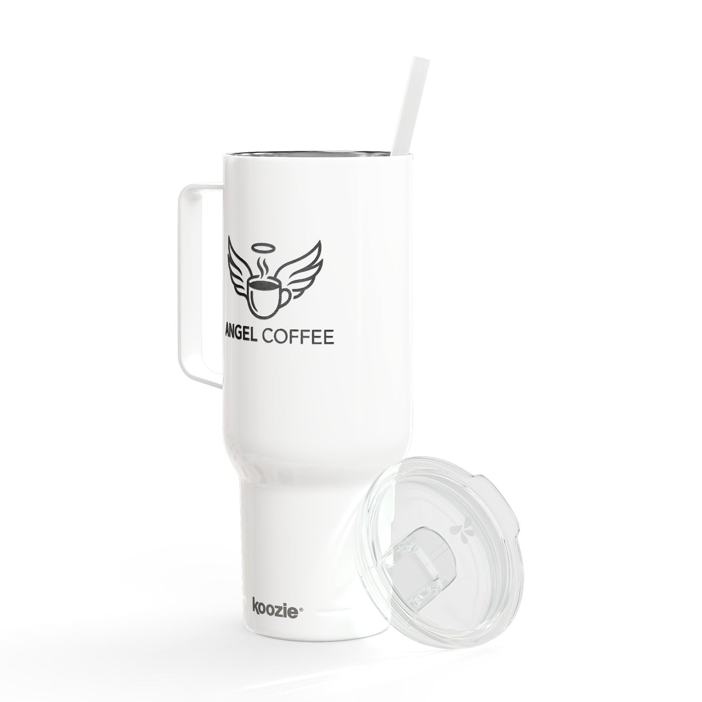 White Angel Coffee 40oz Insulated Tumbler with Lid