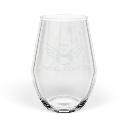 Angel Coffee Stemless 11.5oz Engraved Glass