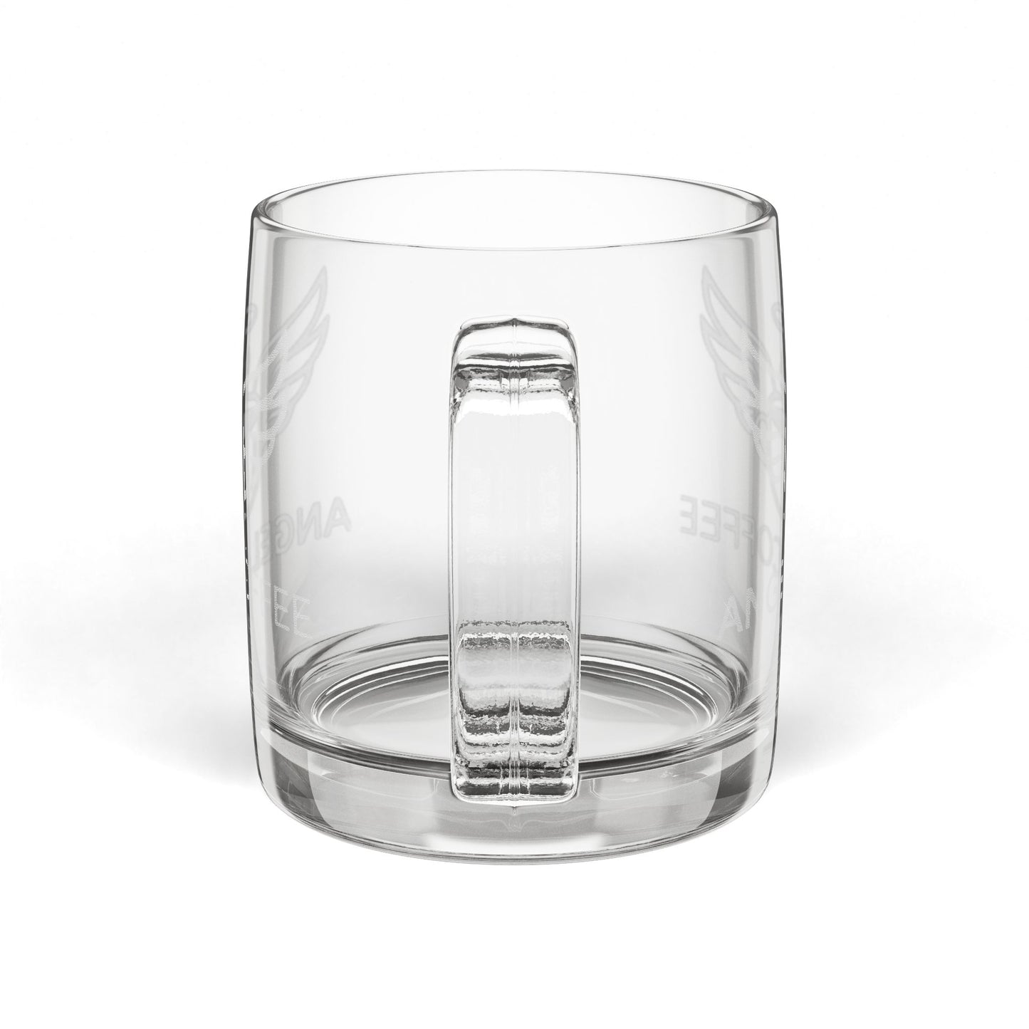 Angel Coffee 12.25 oz Engraved Glass Mug