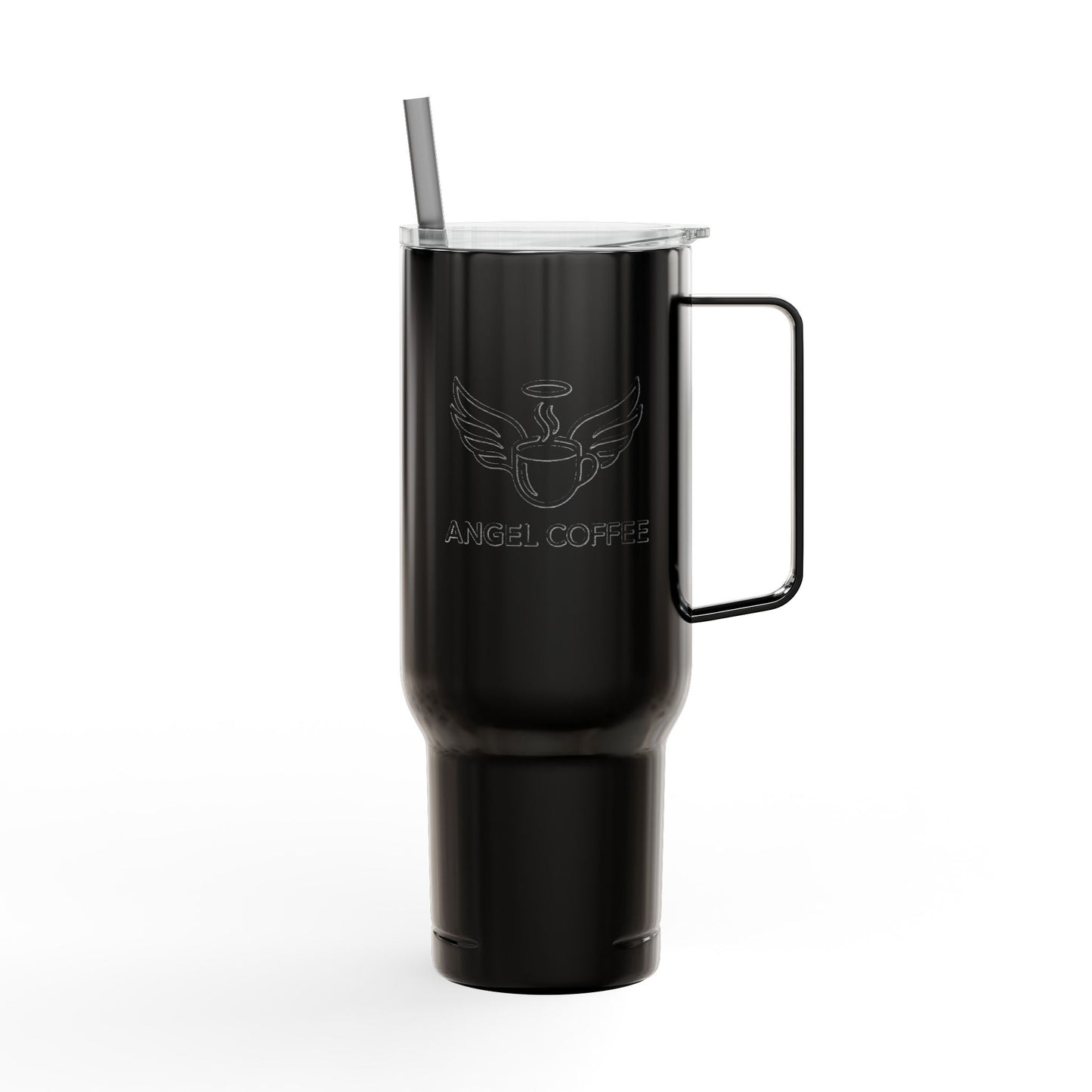 Black Angel Coffee 40oz Insulated Tumbler with Lid
