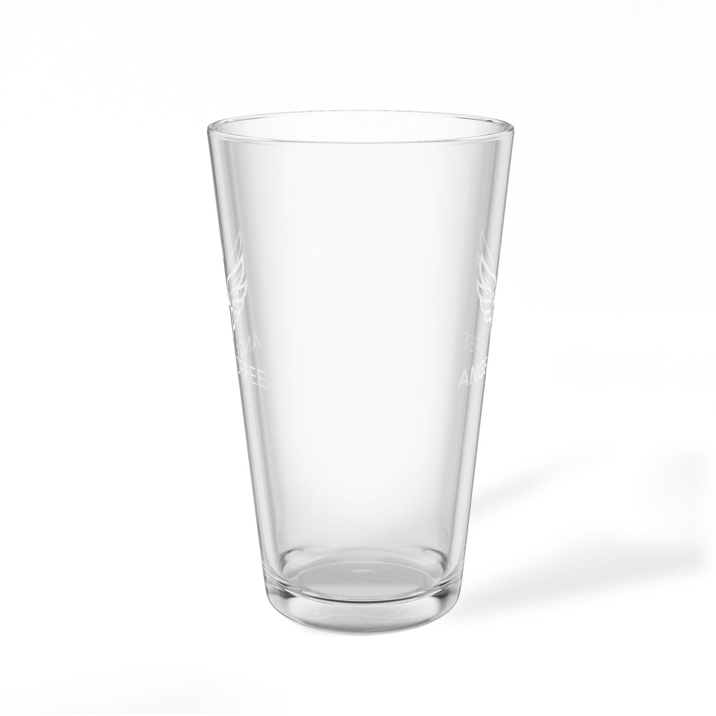 Angel Coffee Engraved 16oz Glass