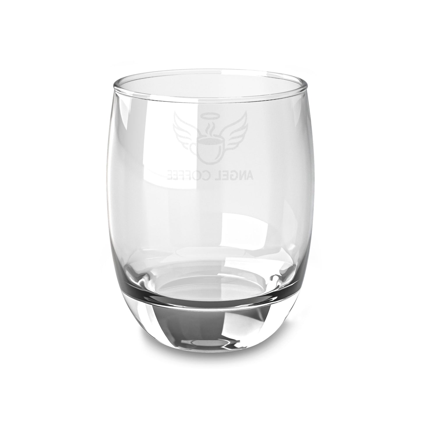Angel Coffee 6oz Engraved Glass