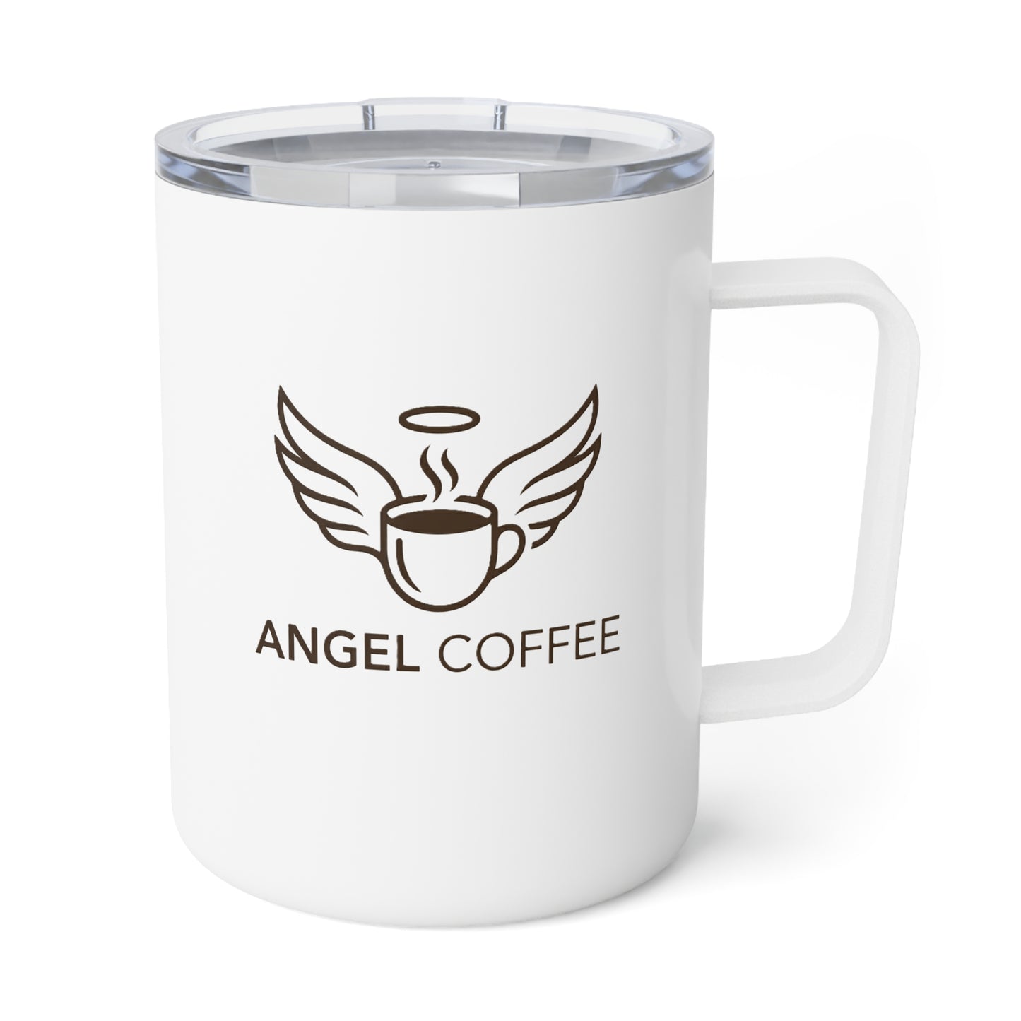 White Angel Coffee Insulated 10oz Coffee Mug