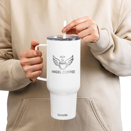 White Angel Coffee 40oz Insulated Tumbler with Lid