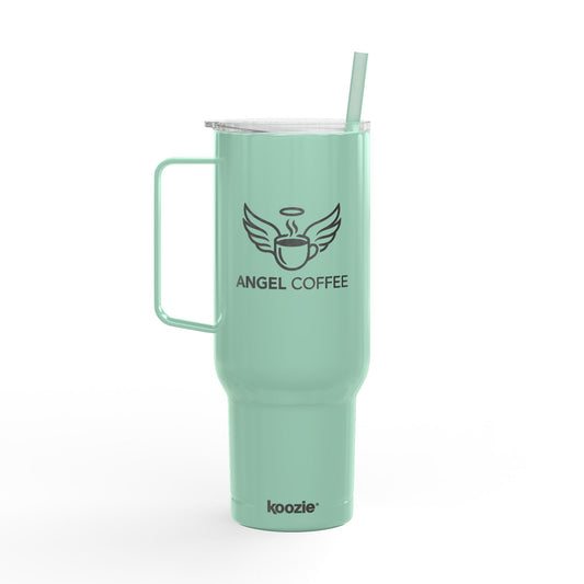 Teal Angel Coffee 40oz Insulated Tumbler with Lid