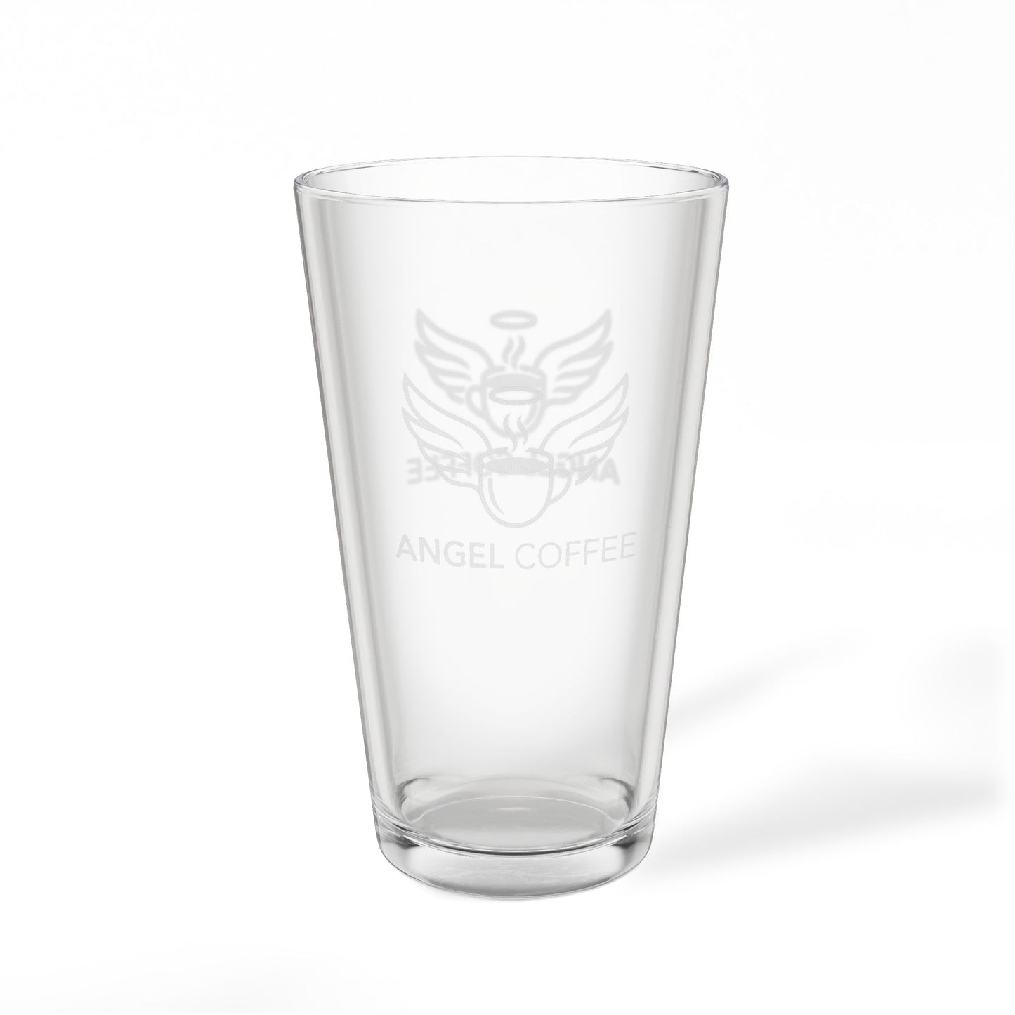 Angel Coffee Engraved 16oz Glass