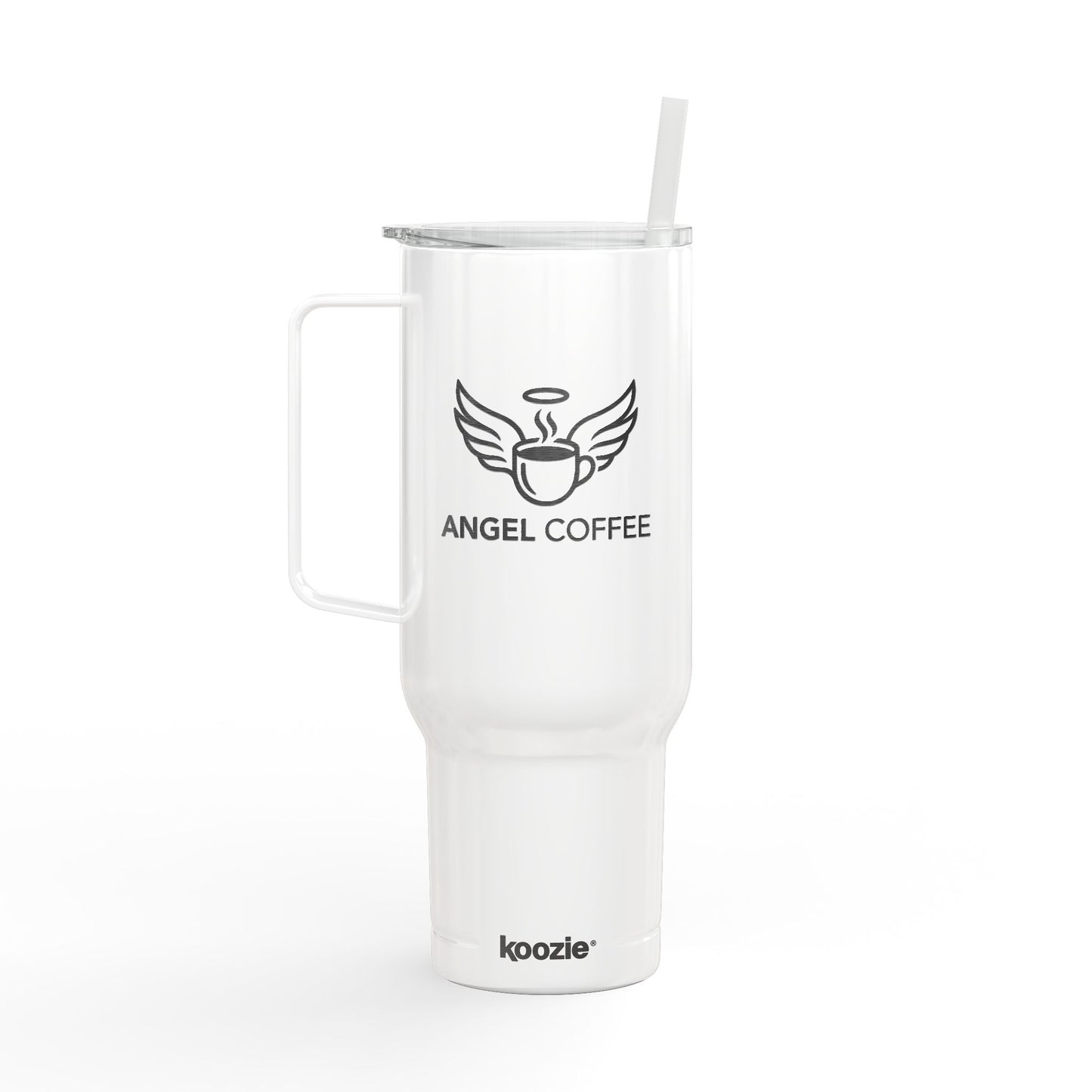 White Angel Coffee 40oz Insulated Tumbler with Lid
