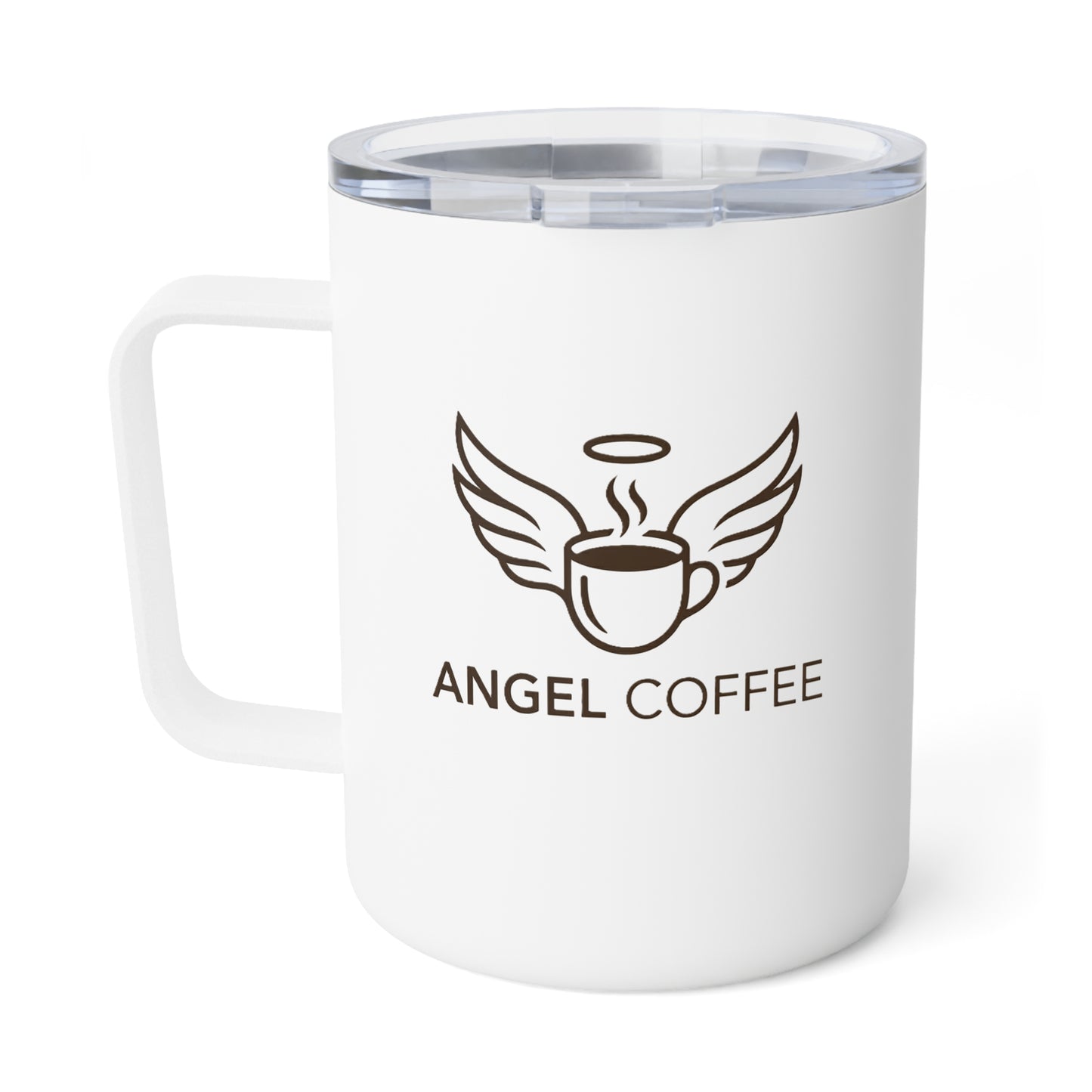 White Angel Coffee Insulated 10oz Coffee Mug