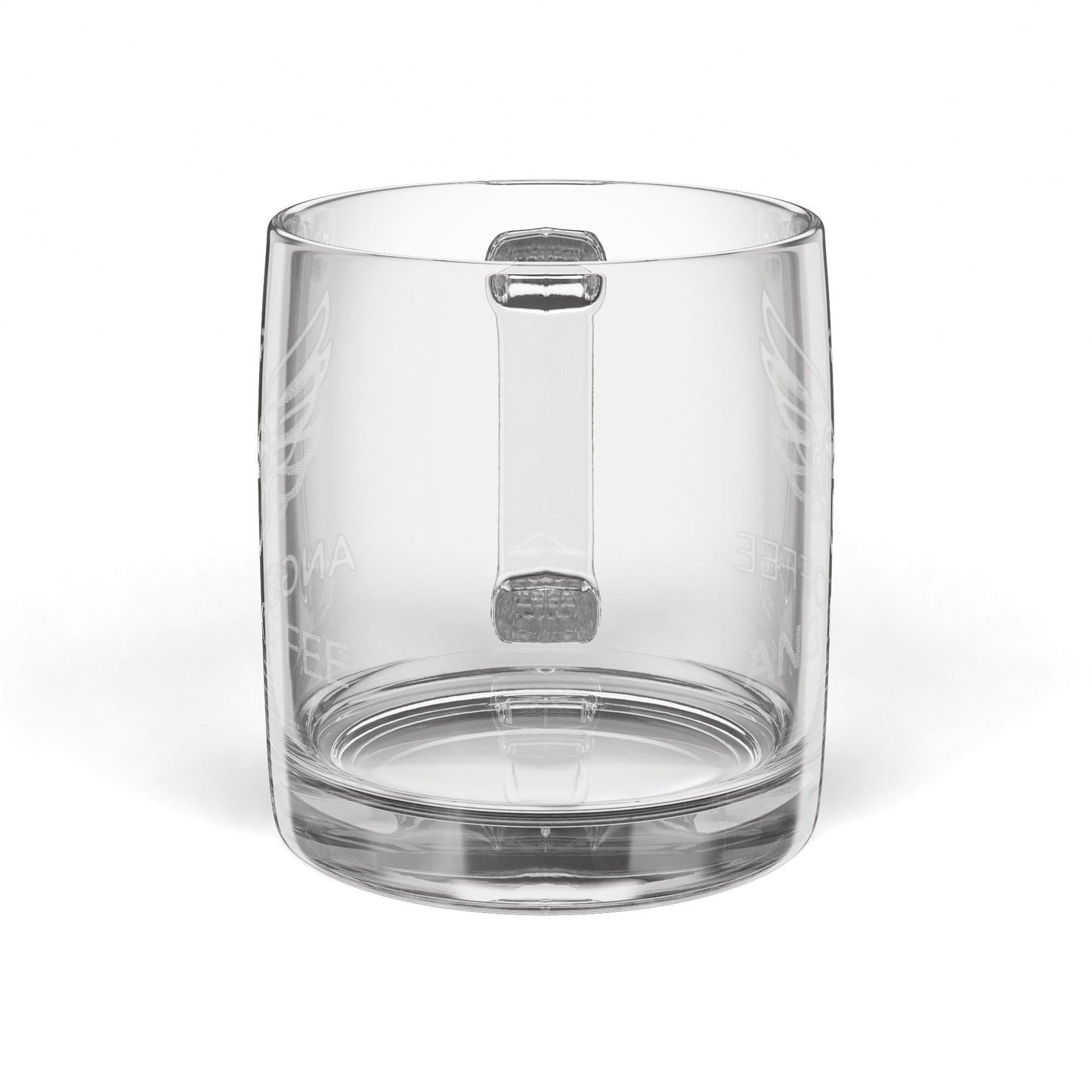 Angel Coffee 12.25 oz Engraved Glass Mug