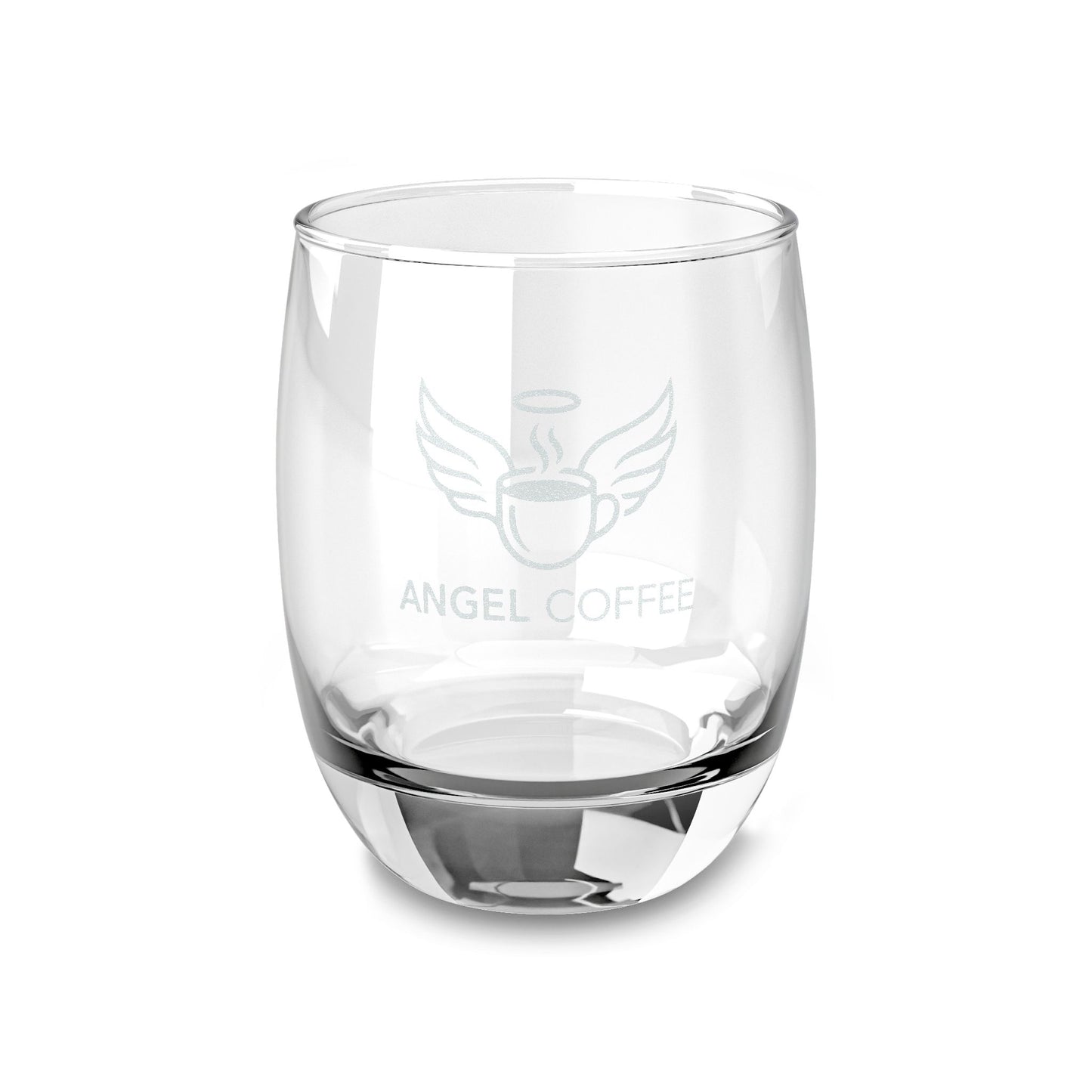 Angel Coffee 6oz Engraved Glass
